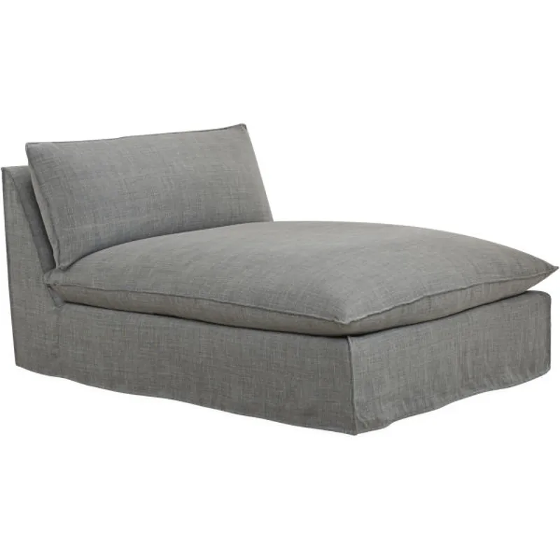 Slipcovered Armless Chaise