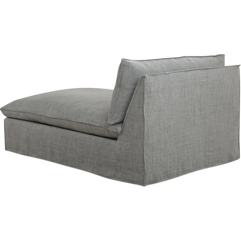 Slipcovered Armless Chaise