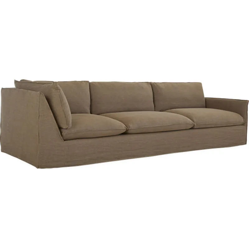 Slipcovered One Arm Cornering Sofa