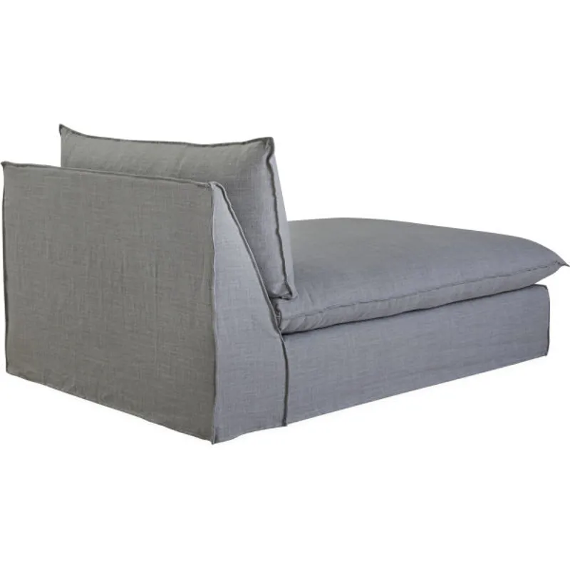 Slipcovered One Arm Chaise