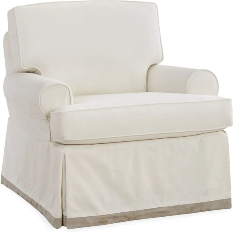 Slipcovered Swivel Glider