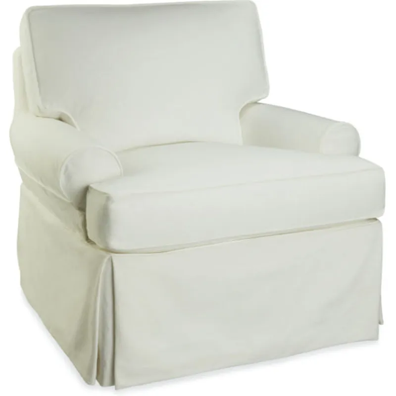 Slipcovered Swivel Glider