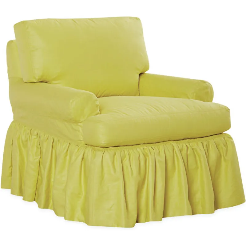Slipcovered Swivel Chair