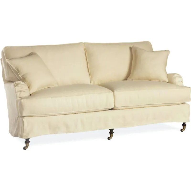 Slipcovered Apartment Sofa