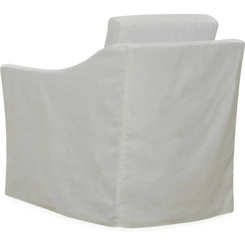 Slipcovered Swivel Chair