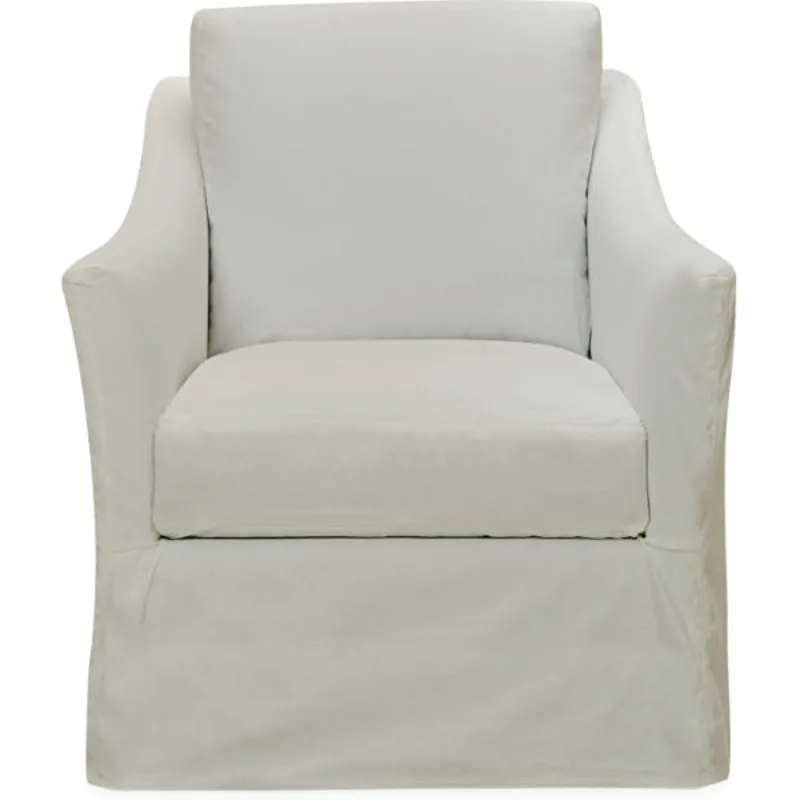 Slipcovered Swivel Chair
