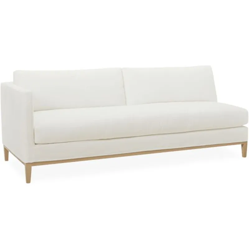 Slipcovered One Arm Sofa