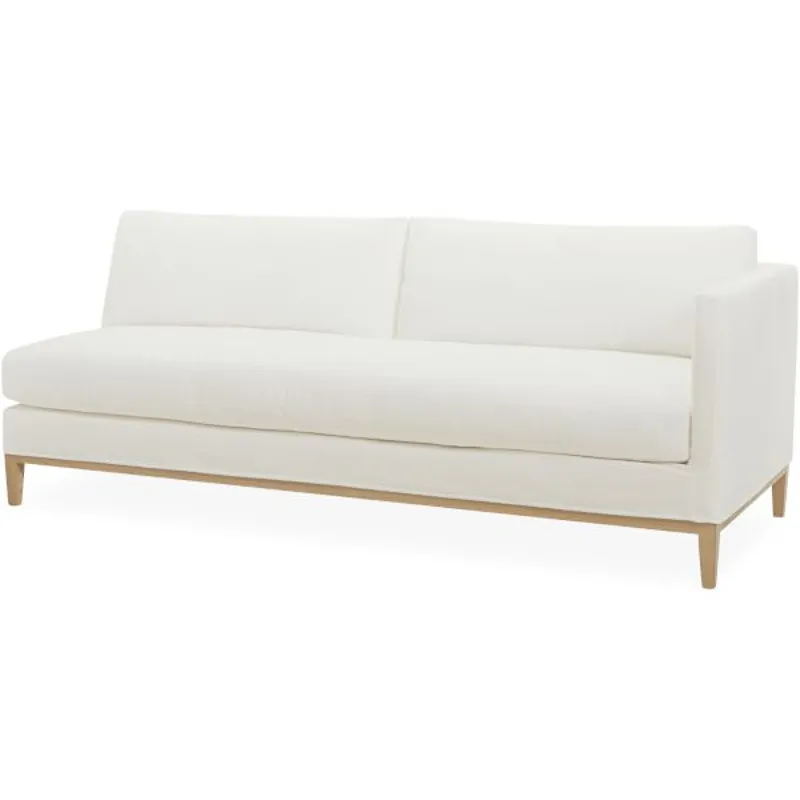 Slipcovered One Arm Sofa