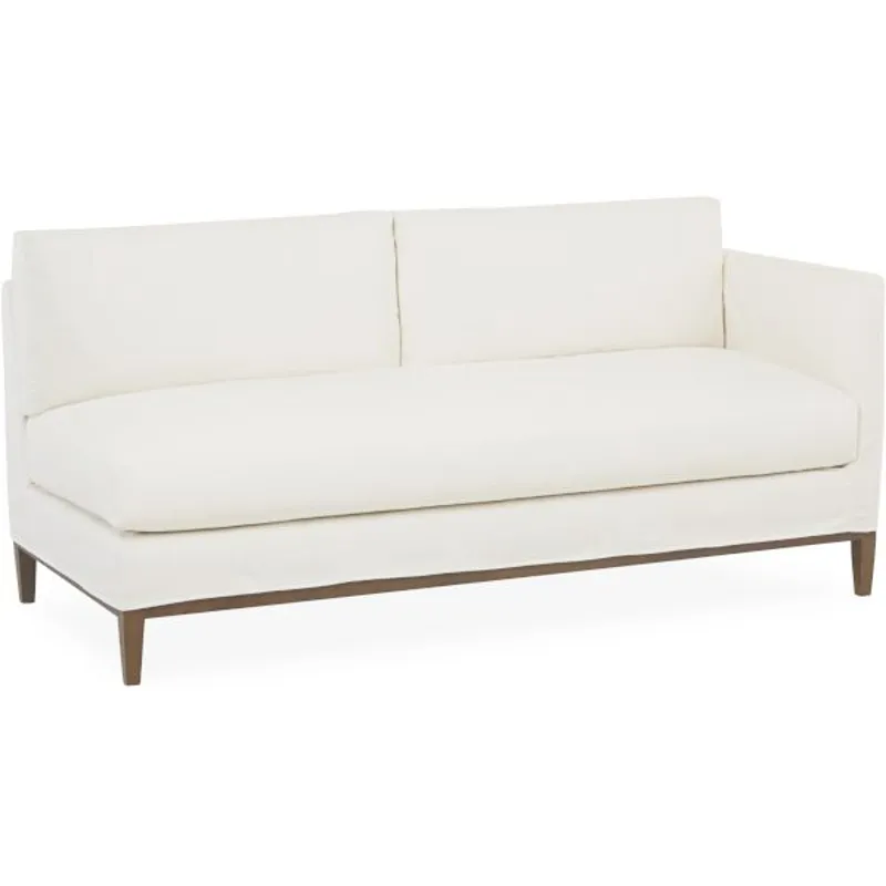 Slipcovered One Arm Loveseat