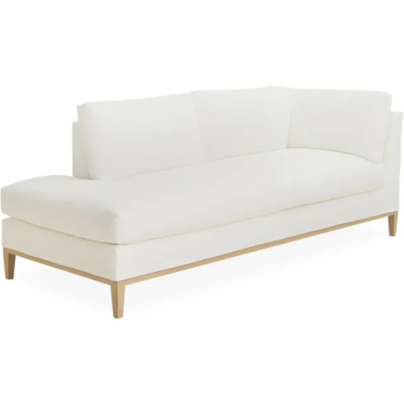 Slipcovered Bumper Chaise