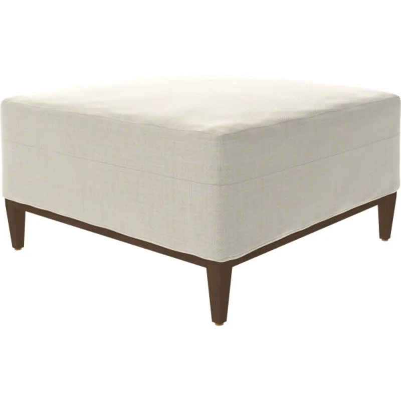 Slipcovered Cocktail Ottoman