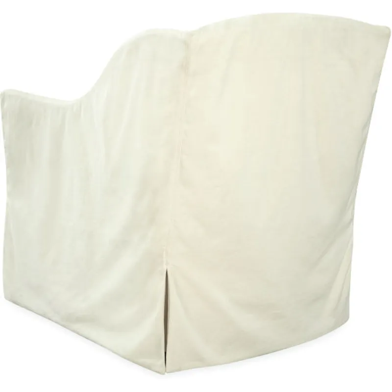 Slipcovered Swivel Chair