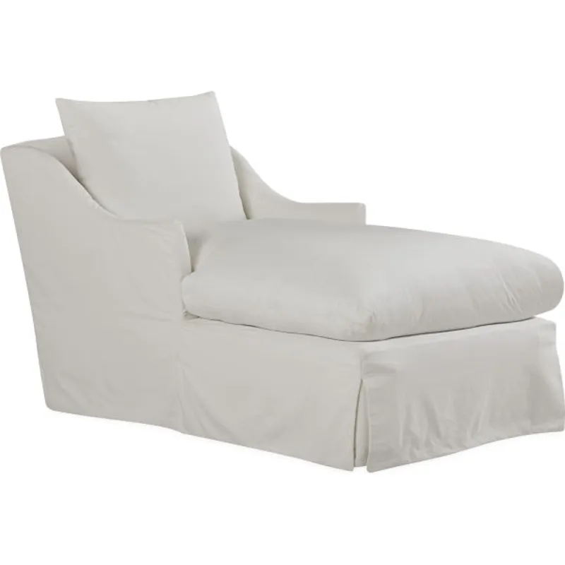 Slipcovered Chaise