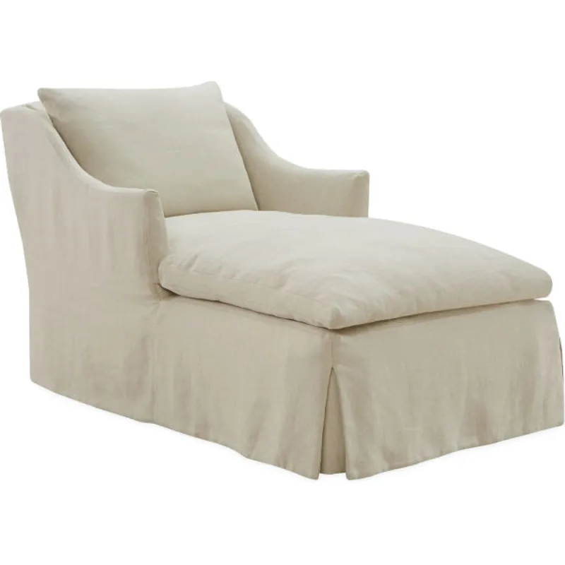 Slipcovered Chaise