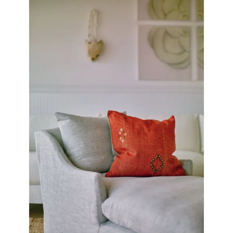 Slipcovered Chaise