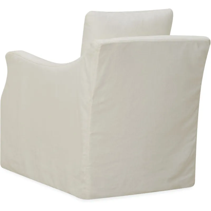 Slipcovered Swivel Chair