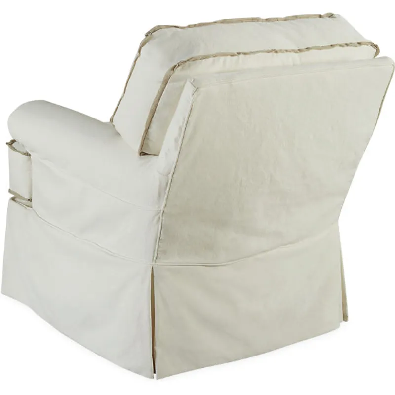 Slipcovered Swivel Chair