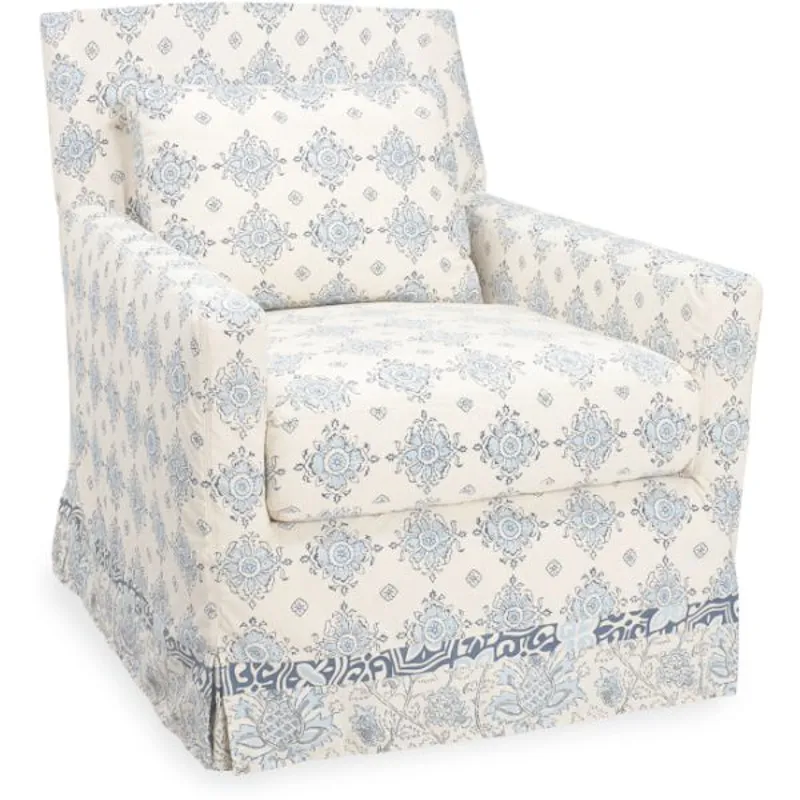 Slipcovered Swivel Glider