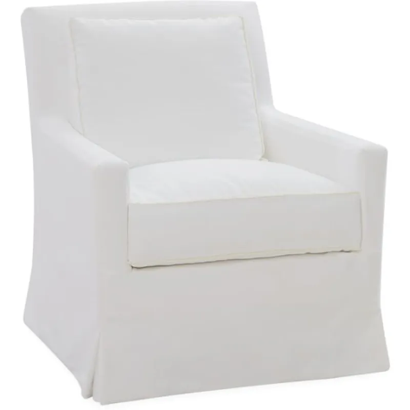 Slipcovered Swivel Glider