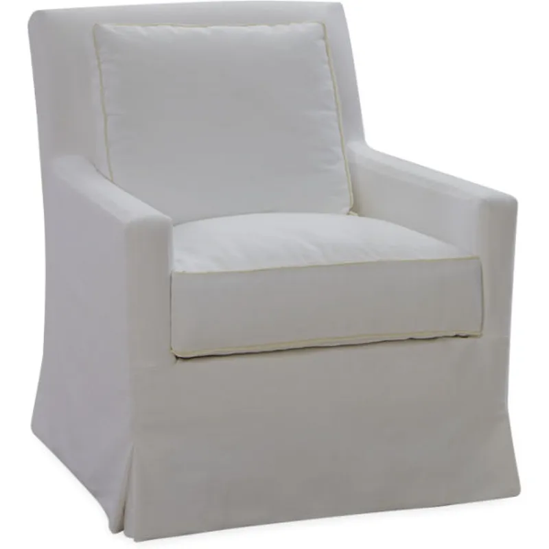 Slipcovered Swivel Glider