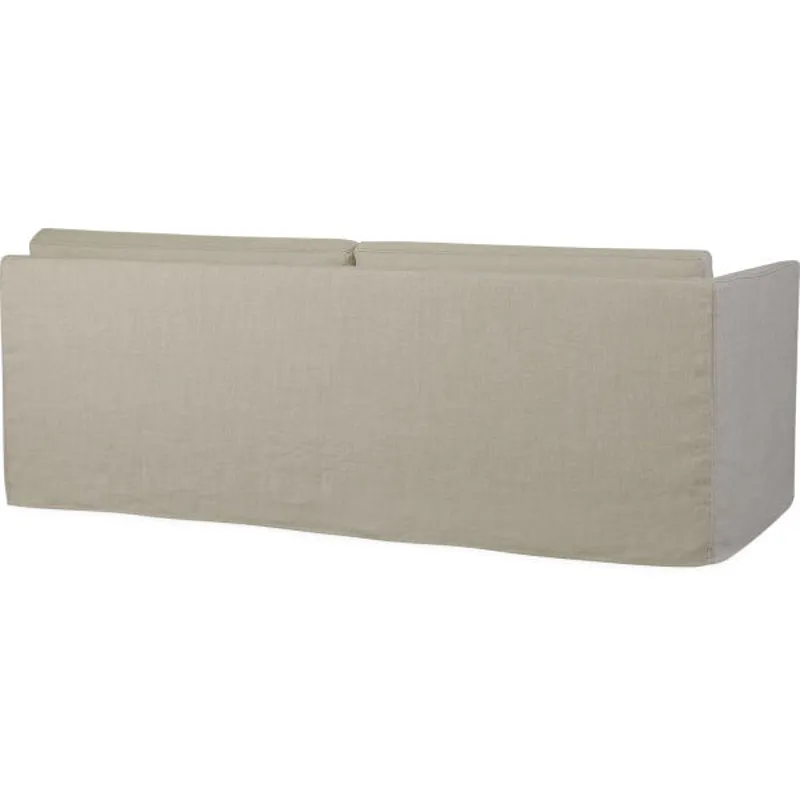 Slipcovered One Arm Sofa