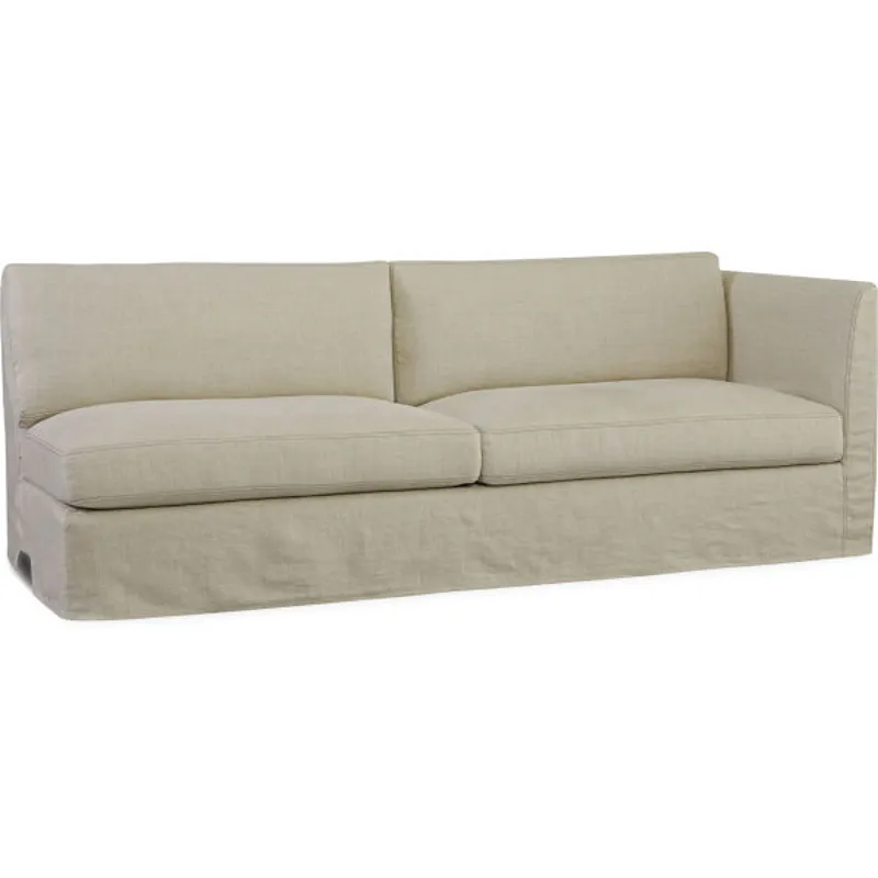 Slipcovered One Arm Sofa