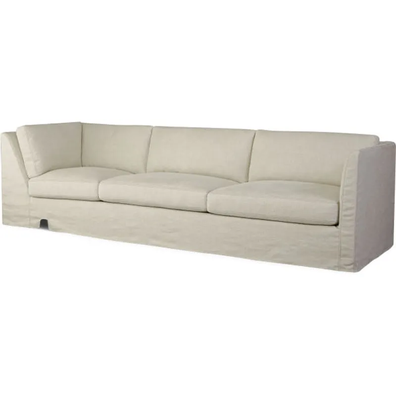 Slipcovered Cornering Sofa