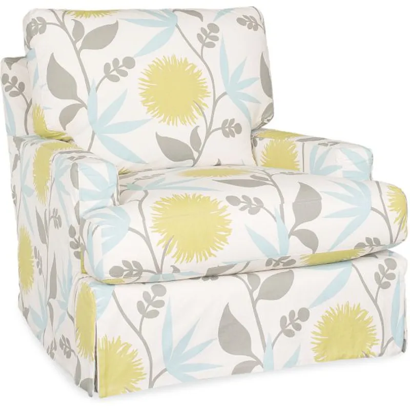 Slipcovered Swivel Chair