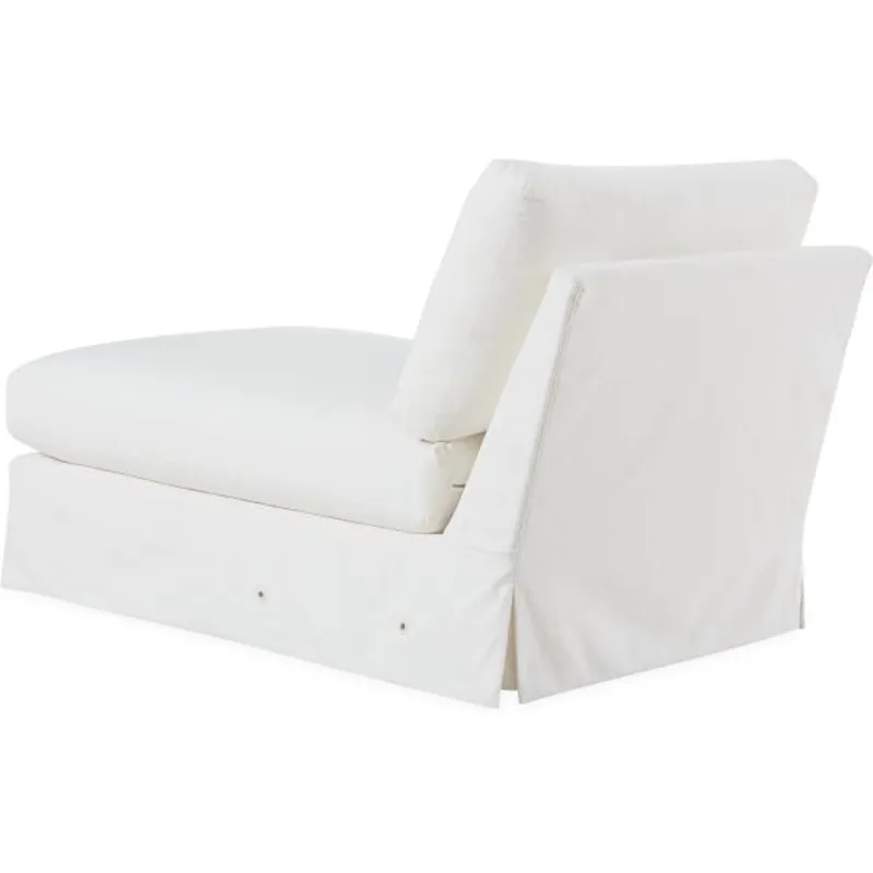 Slipcovered One Arm Chaise