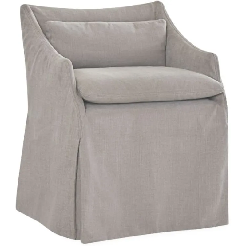 Slipcovered Low Back Campaign Chair