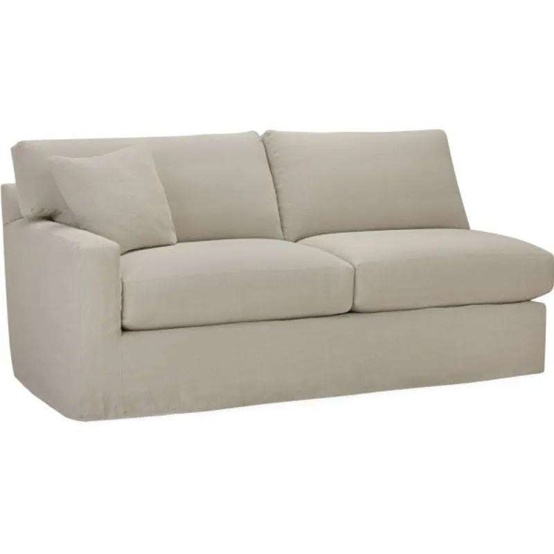 Slipcovered One Arm Sofa