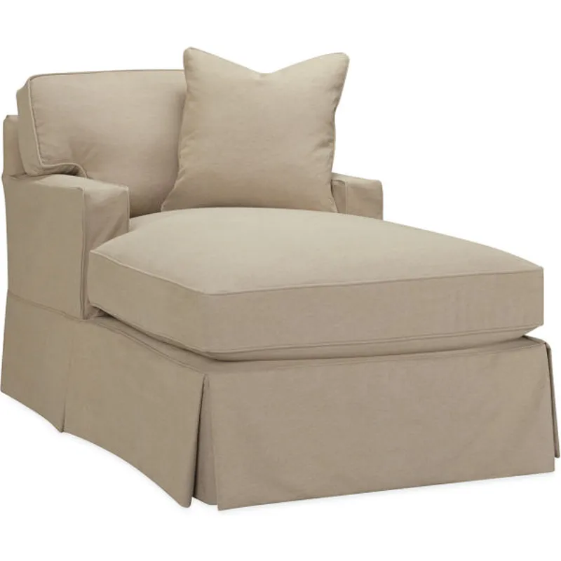 Slipcovered Chaise