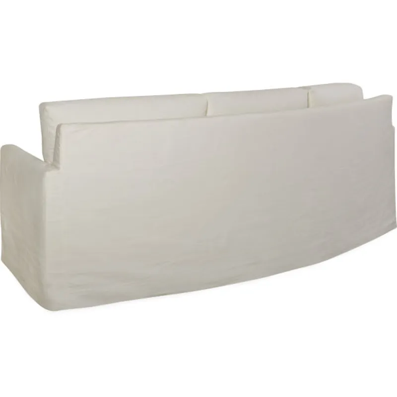 Slipcovered Curved Sofa