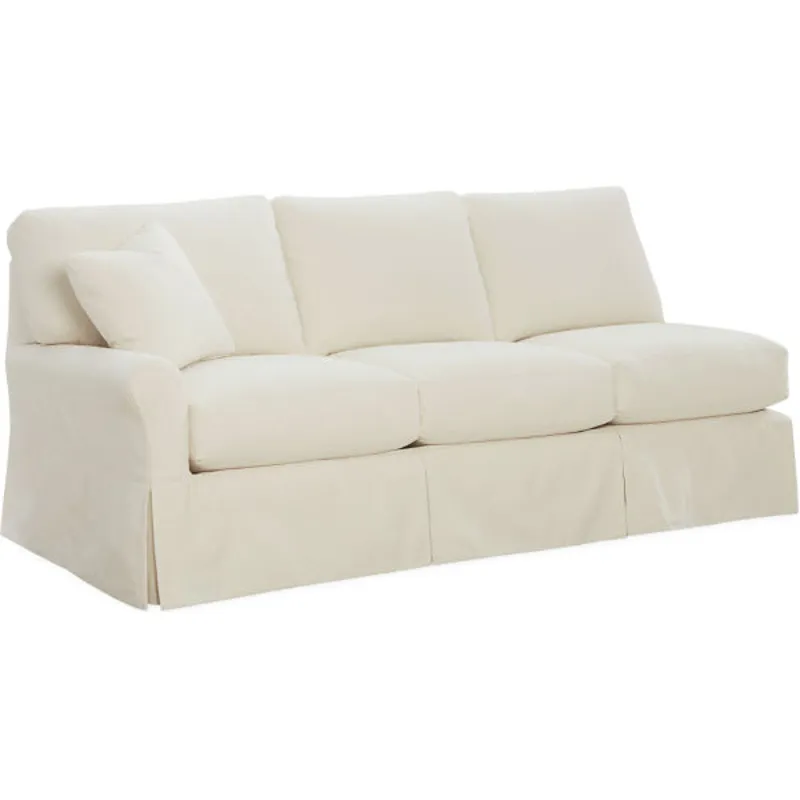 Slipcovered One Arm Sofa