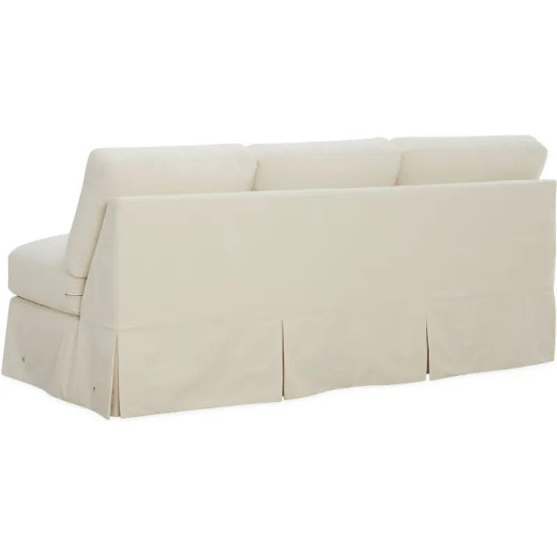 Slipcovered One Arm Sofa