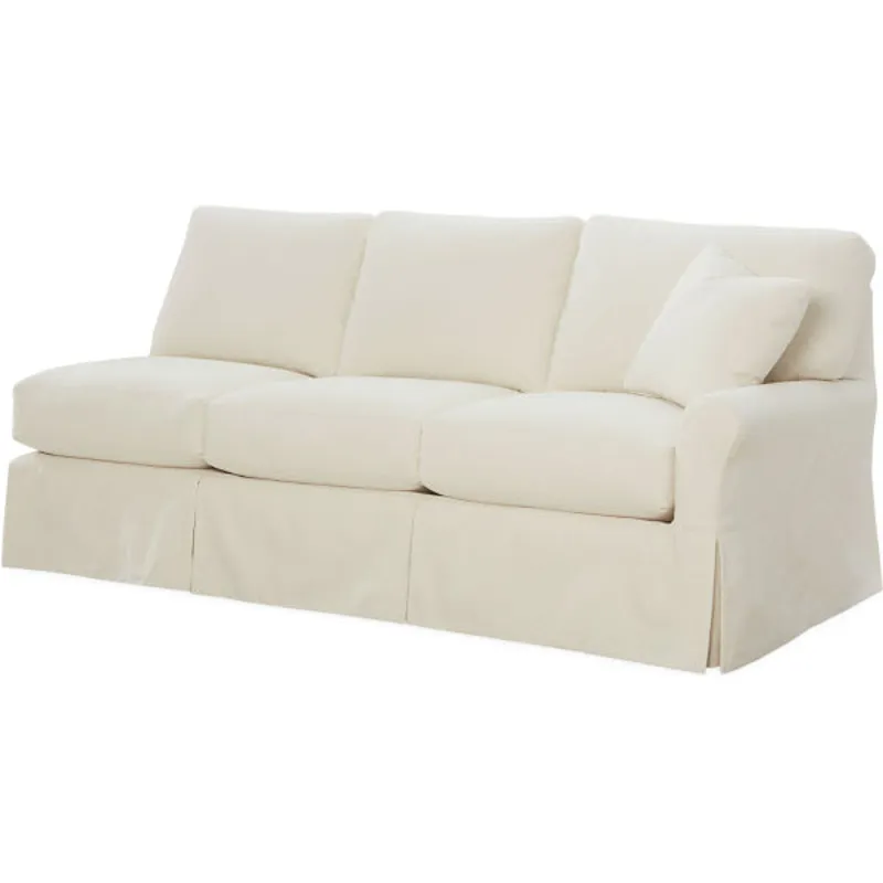 Slipcovered One Arm Sofa
