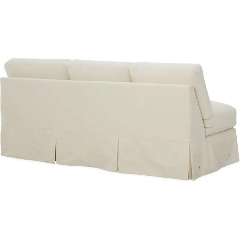 Slipcovered One Arm Sofa