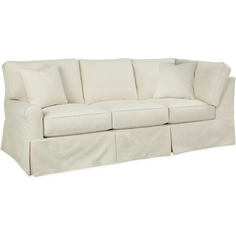 Slipcovered Cornering Sofa