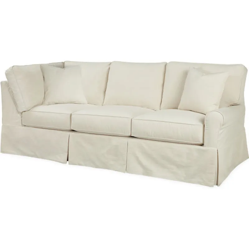 Slipcovered Cornering Sofa