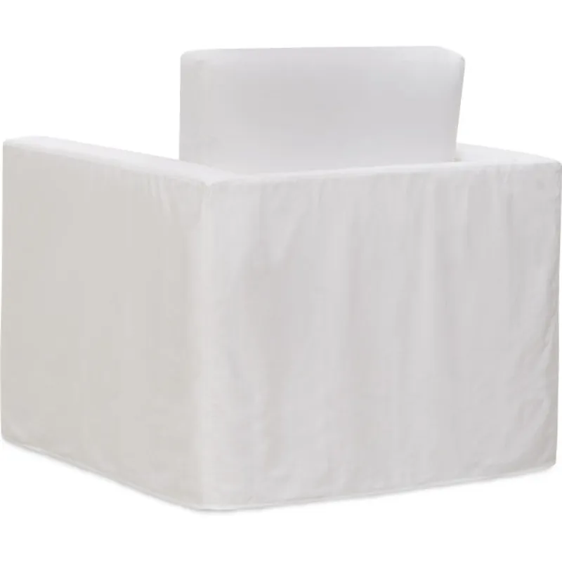 Slipcovered Swivel Chair