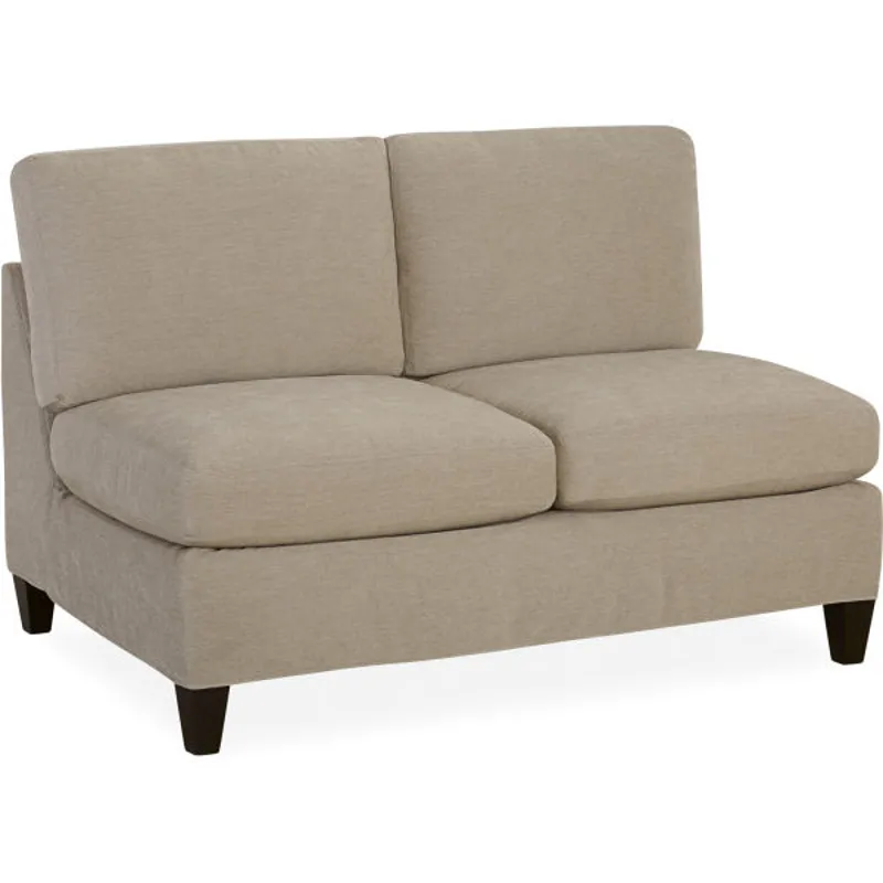 Slipcovered Armless Loveseat