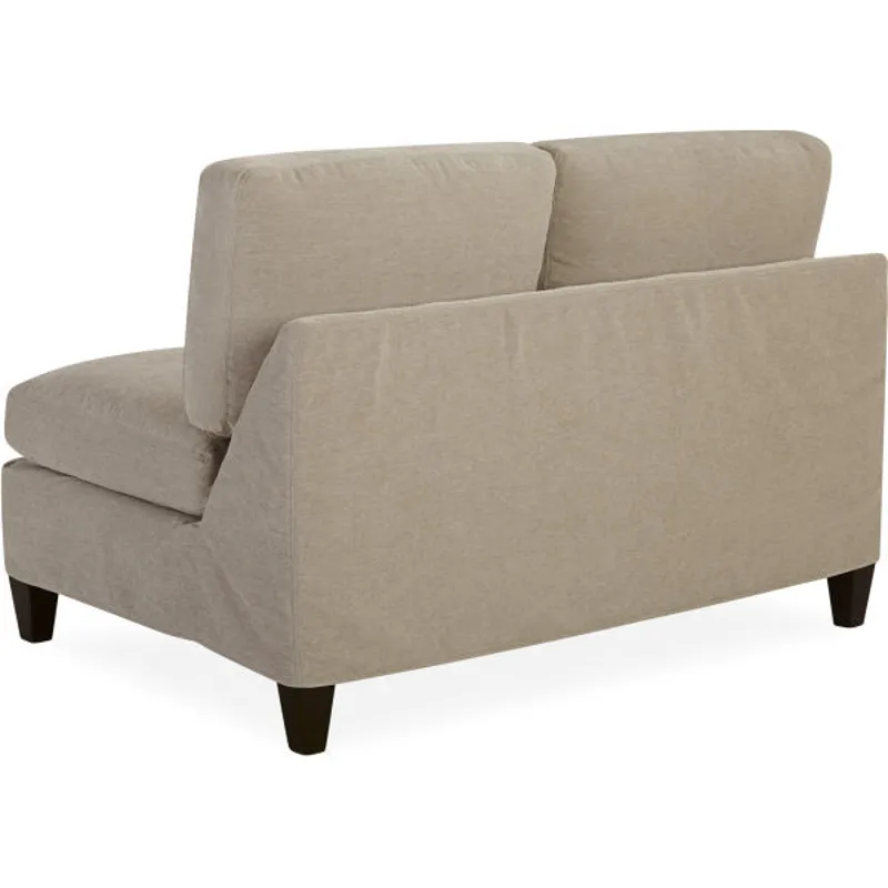 Slipcovered Armless Loveseat