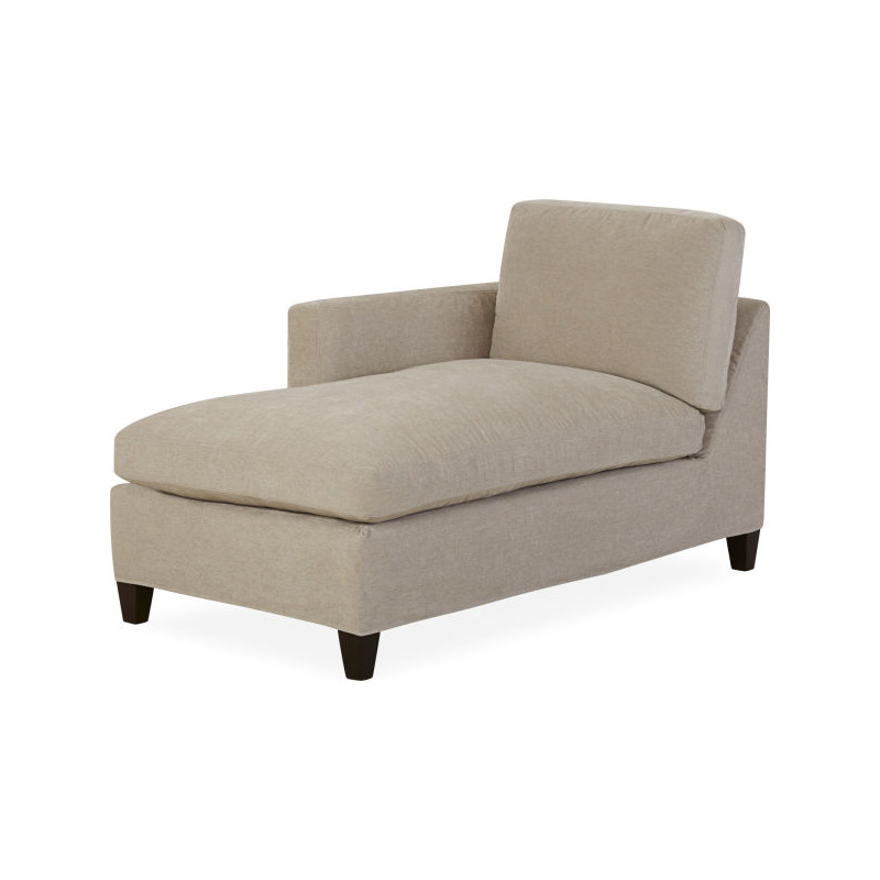 Slipcovered One Arm Chaise