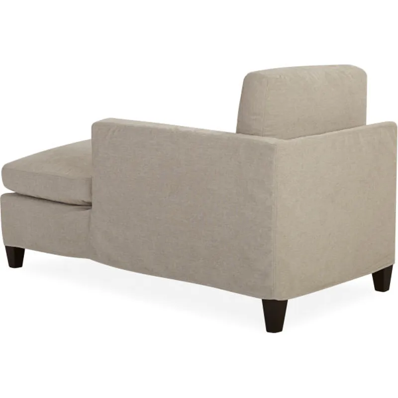 Slipcovered One Arm Chaise