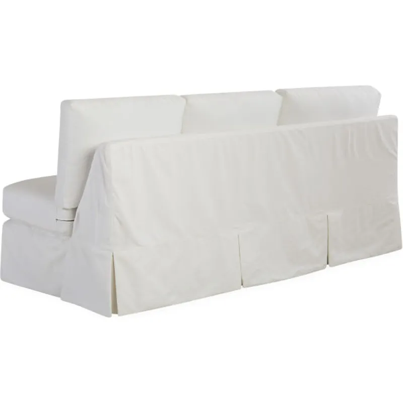 Slipcovered One Arm Sofa