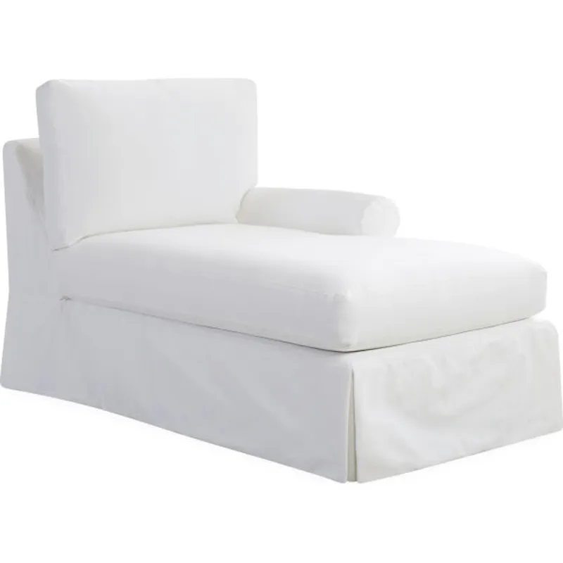 Slipcovered One Arm Chaise