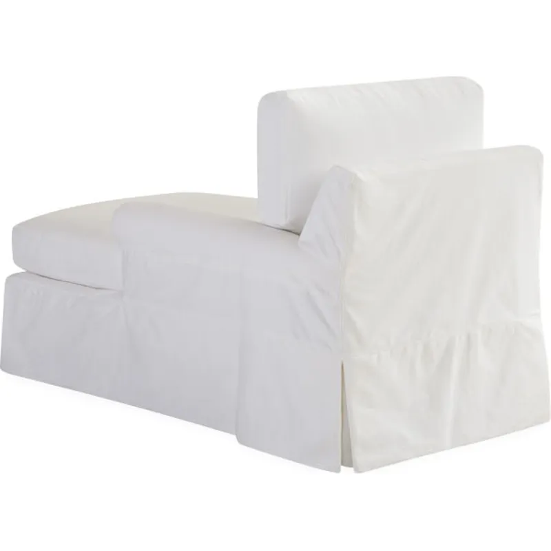 Slipcovered One Arm Chaise