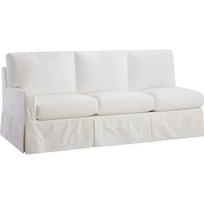 Slipcovered One Arm Sofa