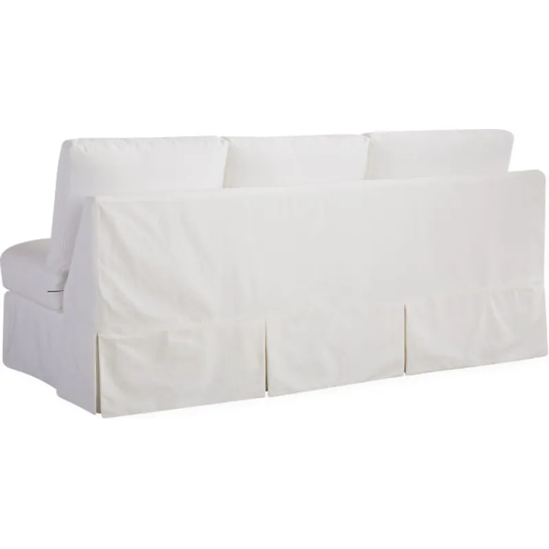 Slipcovered One Arm Sofa
