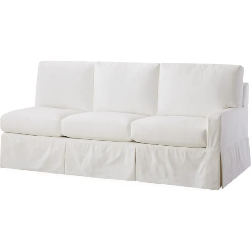 Slipcovered One Arm Sofa
